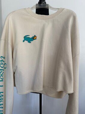 Duvin Design Co. Gator Genuine Leisure Cropped Crewneck Sweatshirt XXL